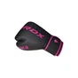 Боксерські рукавички RDX F6 Matte Pink 12 унцій (BGR-F6MP-12OZ) - уменьшенное изображение 3