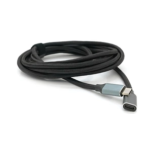 Дата кабель USB-C M/F 3.0m USB 3.2 Gen2 100W 10Gbps 4K60Hz black Voltronic (YT-TC-TC-EXB-3m) зображення 1