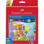 Карандаши цветные Faber-Castell акварельні,48 кольорів зі стругачкою та пензликом, 114448 (25452) - уменьшенное изображение 1
