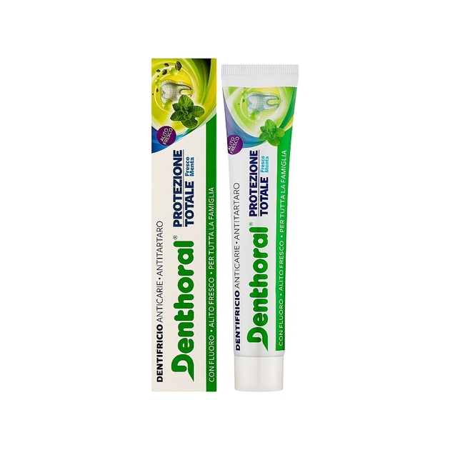 Зубна паста Denthoral Dentifricio Total Protection Комплексний захист 75 мл (8002185041559) - зображення 1