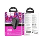 Зарядний пристрій HOCO CS23A 1xUSB-C PD30W + 1xUSB QC3.0 black (6942007609944) - зменшене зображення 7