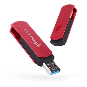 USB флеш накопичувач eXceleram 128GB P2 Series Red/Black USB 3.1 Gen 1 (EXP2U3REB128) зображення 1