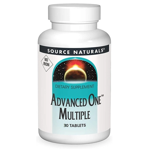 Мультивітамін Source Naturals Мультивітаміни та Мінерали, без заліза, Advanced One Multiple No Iron (SN1484) - зображення 1