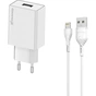 Зарядний пристрій Grand-X CH03LTW USB + cable USB to Lightning 10.5W White (CH-03LTW) - уменьшенное изображение 1