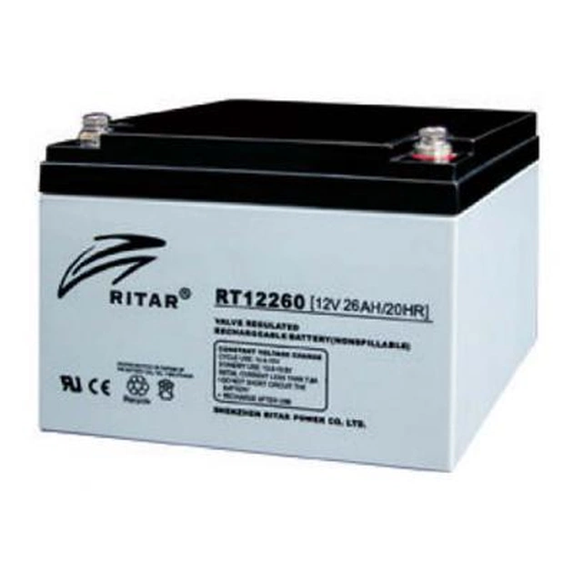 Батарея к ИБП Ritar AGM RT12260, 12V-26Ah (RT12260) - изображение 1