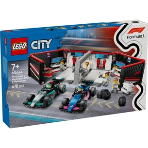 Конструктор LEGO City Гараж F1 та автомобілі Mercedes-AMG і Alpine (60444) зображення 1