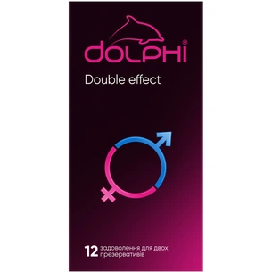 Презервативи Dolphi Double Effect 12 шт. (4820144772986) изображение 1