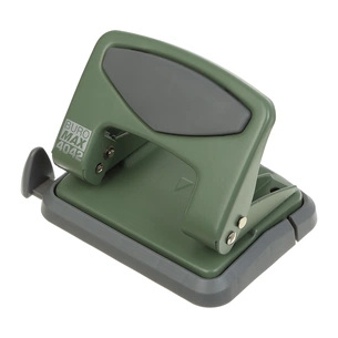 Діркопробивач Buromax металевий MORANDI STYLE, до 25 аркушів, 115 х 96 х 89 мм, зелений (BM.4042-04) зображення 1