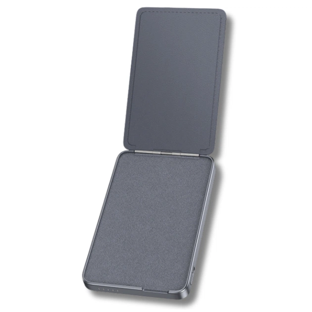 Батарея універсальна HOCO 5000mAh Title PD/20W Magnetic with stand + mini wallet Grey (Q46 / 714988) - зображення 6