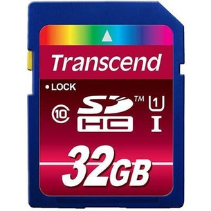 Карта пам'яті Transcend 32Gb SDHC class 10 UHS-I (TS32GSDHC10U1) зображення 1