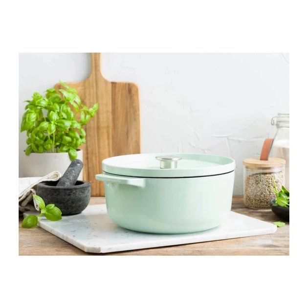 Каструля KitchenAid чавунна з кришкою 5,2 л Фісташкова (CC007434-001) - picture 5