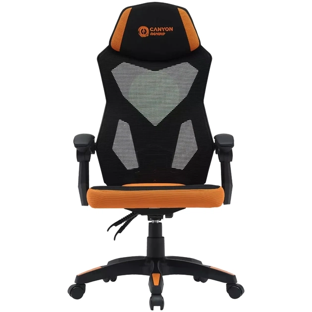 Крісло ігрове Canyon Wave MCH02 Mesh Black/Orange (CNE-MCH02) - зображення 1