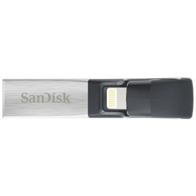 USB флеш накопичувач SanDisk 128GB iXpand USB 3.0/Lightning (SDIX30C-128G-GN6NE) - зображення 1