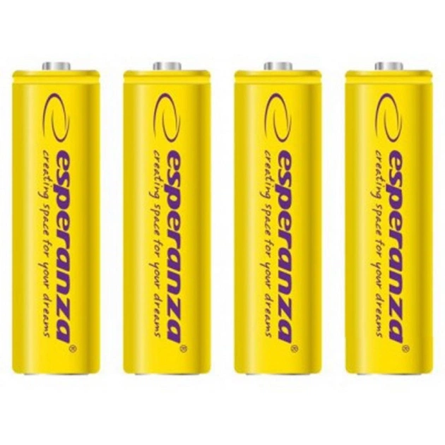 Аккумулятор Esperanza AA 2000mAh Ni-MH * 4 yellow (EZA104Y) - изображение 1