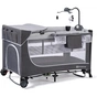 Дитячий манеж Kinderkraft кровать Leody с пеленатором Grey (5902533917952) - зменшене зображення 4