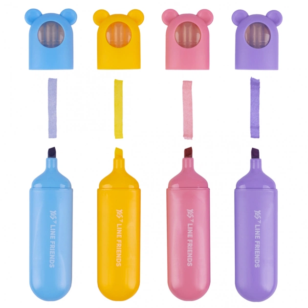 Набір маркерів Yes текстовий Line Friends 4 шт (391105) - picture 5