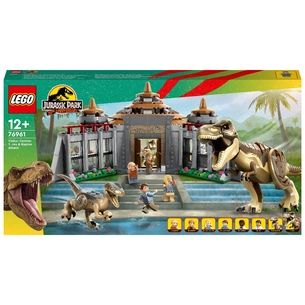 Конструктор LEGO Jurassic World Центр відвідувачів: Атака тиранозавра й раптора 693 деталі (76961) зображення 1