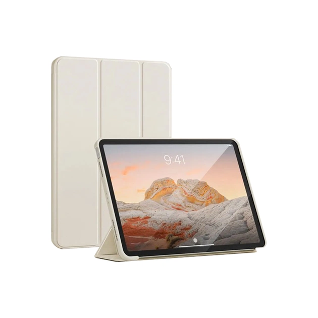 Чохол до планшета BeCover Tri Fold Soft TPU Silicone Apple iPad Pro 13" M4 2024 Beige (711751) - зображення 1