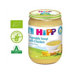 Дитяче пюре HiPP Овощной суп с курицей 190 гр (1999016) зображення 1