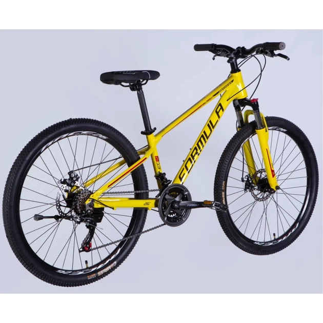 Велосипед Formula 26" MOTION DD FR рама-13" AL 2026 жовтий з чорним (OPS-FR-26-811) - изображение 3