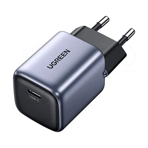 Зарядний пристрій Ugreen 1xUSB 30W Gan Type-C PD Nexode Mini Grey CD319 (90666) зображення 1