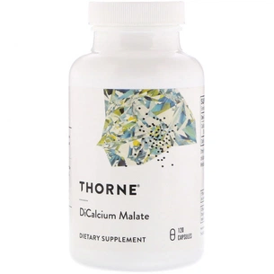 Мінерали Thorne Research Дикальцій Малат, Dicalcium Malate, 120 Капсул (THR-00650) зображення 1