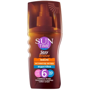 Засіб для засмаги Біокон Sun Time SPF 6 Sexy Bronze Олія Активатор засмаги 150 мл (4820064561868) зображення 1