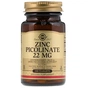 Мінерали Solgar Цинк Піколінат 22 мг, Zinc Picolinate, 100 таблеток (SOL-03725) - зменшене зображення 1