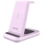 Зарядний пристрій Canyon WS-304 Foldable 3in1 Wireless charger Iced Pink (CNS-WCS304IP) - зменшене зображення 1