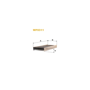 Фільтр салону Wixfiltron WP9311 зображення 1