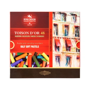 Пастель Koh-i-Noor Toison D'or суха м'яка 1/2 (половинки) 48 кольорів (8546) зображення 1