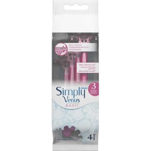 Бритва Gillette Simply Venus 3 Basic, 4 шт (7702018456758) зображення 1