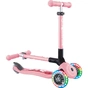 Самокат Globber Junior Foldable Lights до 50 кг 2+ Пастельно-рожевий з квітами (433-210) - зменшене зображення 9