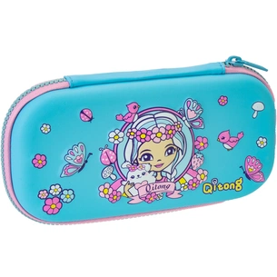 Пенал Cool For School 1 відділення з органайзером блакитний (QT-5634-Blue) зображення 1