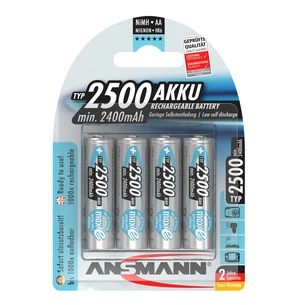 Акумулятори Ansmann AA/HR06 NI-MH 2500 mAh BL 4 шт зображення 1