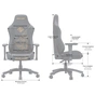 Крісло ігрове Anda Seat Phantom 3 Fabric Size L Dark Grey (AD18Y-06-GB-F) - зменшене зображення 10