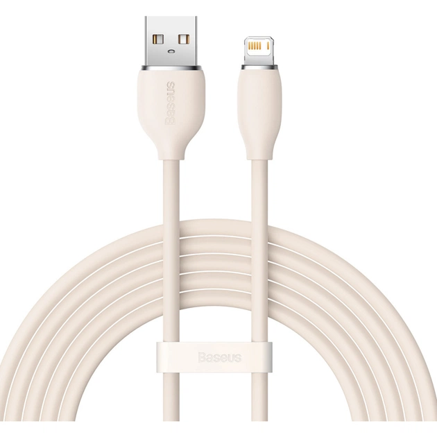 Дата кабель USB 2.0 AM to Lightning 2.0m 2.4A pink Baseus (CAGD000104) - изображение 1