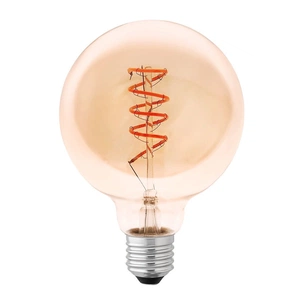 Лампочка Delux Globe G95 5Вт E27 2200К amber spiral filament (90018166) зображення 1