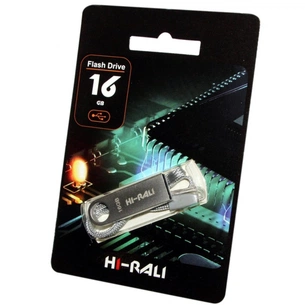 USB флеш накопичувач Hi-Rali 16GB Shuttle Series Silver USB 2.0 (HI-16GBSHSL) зображення 1