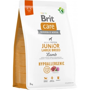 Сухий корм для собак Brit Care Dog Hypoallergenic Junior Large Breed з ягням 3 кг (8595602559053) зображення 1