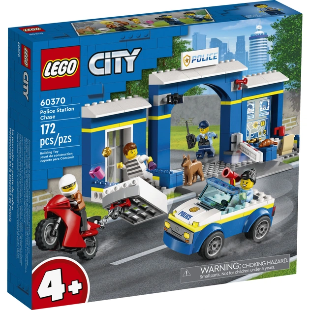 Конструктор LEGO City Переслідування на поліцейській дільниці 172 деталей (60370) - зображення 1