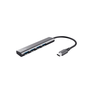 Концентратор Halyx Type-C to 4-Port USB-A 3.2 Grey Trust (24948_TRUST) зображення 1