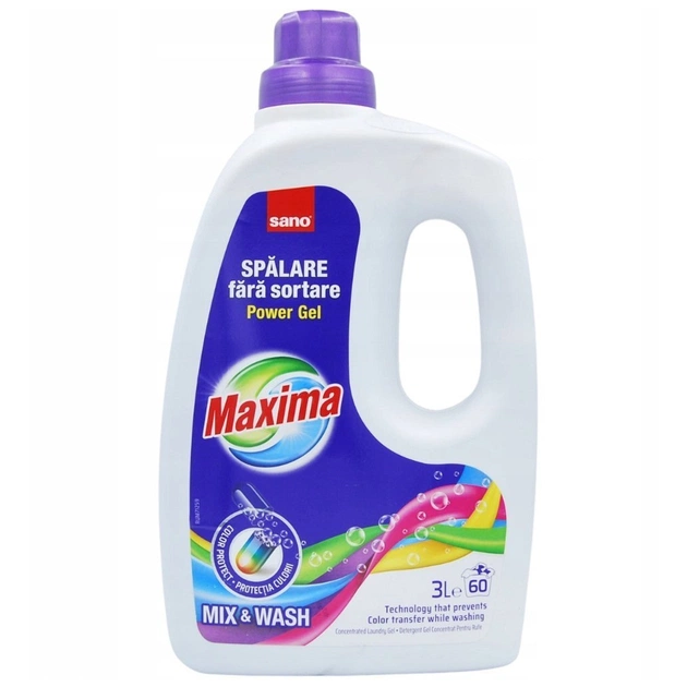 Гель для прання Sano Mix & Wash концентрований 3 л (7290107280570) - зображення 1
