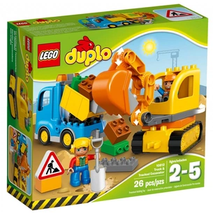 Конструктор LEGO Duplo Вантажівка та гусеничний екскаватор (10812) зображення 1
