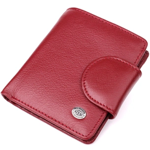 Гаманець ST Leather З натуральної шкіри Бордовий (23071) зображення 1