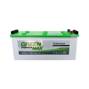 Акумулятор автомобільний GREEN POWER MAX 145Ah бокова(+/-) (1100EN) (22377) зображення 1