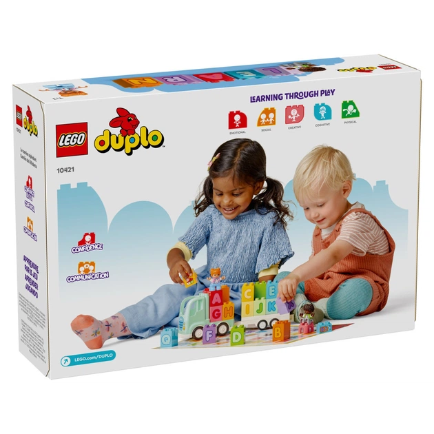 Конструктор LEGO DUPLO Town Вантажівка з абеткою 36 деталей (10421) - зображення 1
