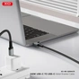 Дата кабель USB-C to USB-C 2.0m 240W black XO (NBQ264B_С_Black) - зменшене зображення 4