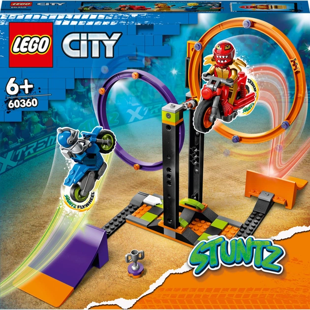Конструктор LEGO City Stuntz Каскадерське завдання із обертанням 117 деталей (60360) - зображення 1