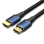 Кабель мультимедійний HDMI M to HDMI M 1.5m 8K cotton braided blue VENTION (ALGLG) - preview 1